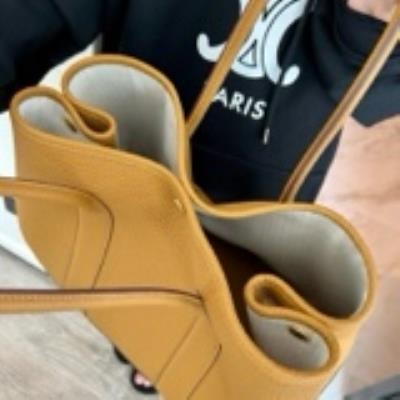 wholesale quality hermes garden party 36 clemence 2s sesame ghw